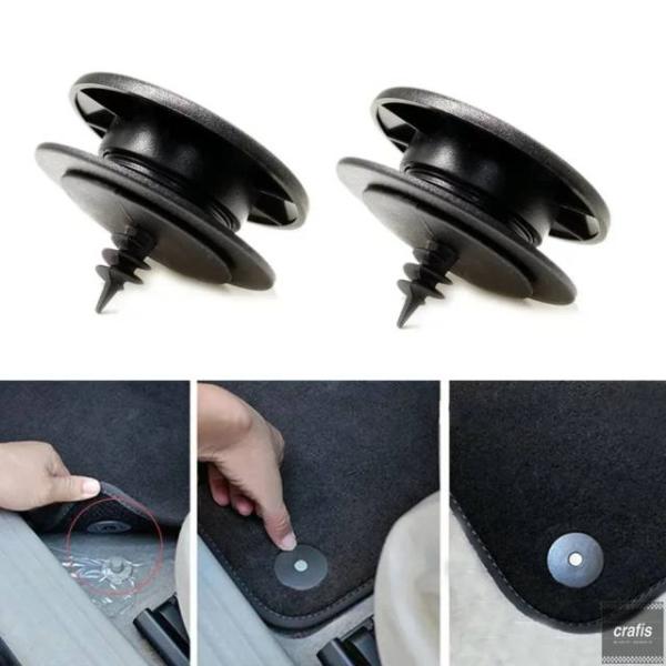 並行輸入品 カーフロアマット バックル滑り止めパッドカー ファスナークリップ 滑り止めカーペット固定クランプ 2個 パーツ 部品