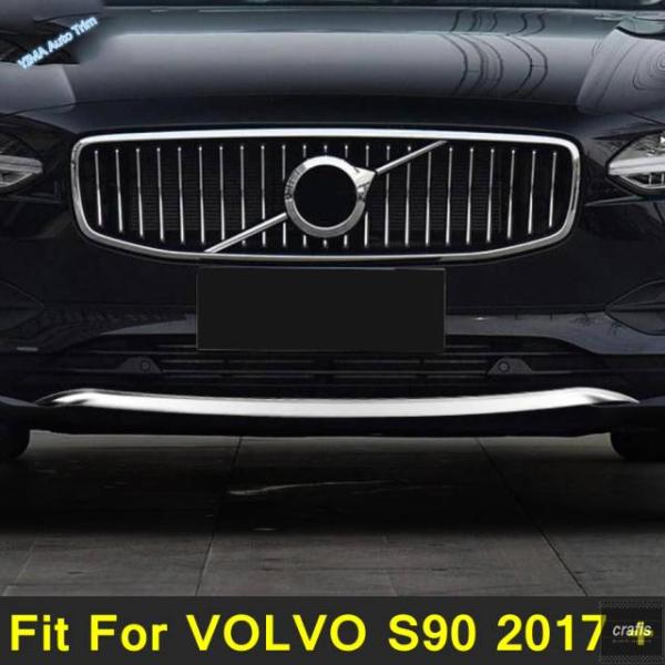 並行輸入品 ボルボ S90 v90 v90cc 2016 - 2020 用 フロント バンパーカバー ステンレス装飾トリム ストリップ スペア アクセサリー パーツ 部品