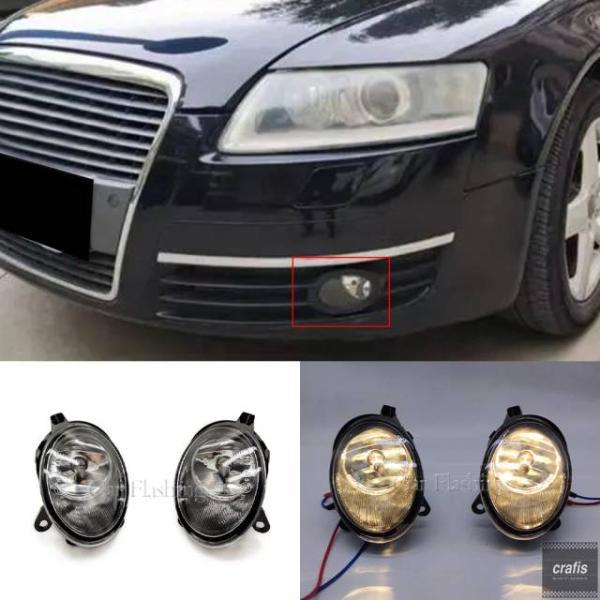 並行輸入品 アウディ クワトロ C6 S8 S6 オールロード A6 2006 2007 2008 用フォグランプ ハロゲンフォグランプ アセンブリ バルブ パ