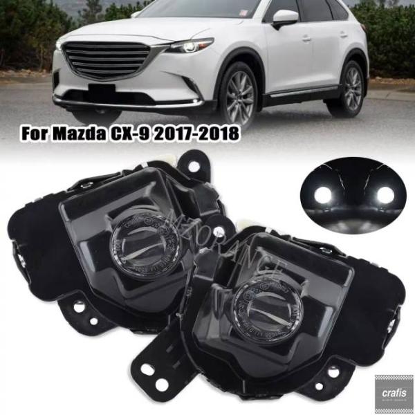 並行輸入品 マツダ CX3 CX-3 2016 アテンザ 2017 CX-9 2018 用フォグランプ LED フォグランプ バンパー グリル ヘッドライト 2