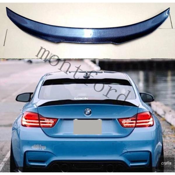 並行輸入品 BMW PSM スタイル カーボンリアトラック スポイラー M4 クーペ F82 F32 M3 用 カーボンウィング 2014 年以降 パーツ 部品