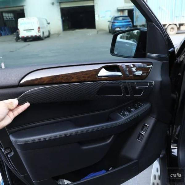 並行輸入品 メルセデスベンツ ML GLE GL クラス GLS320 400 2012-2019 車 ABS 黒室内ドア装飾パネルカバー トリムアクセサリー 