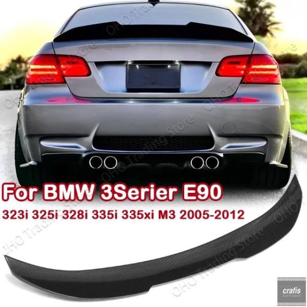 並行輸入品 BMW E90 M3 2008-2012 323i 325i 328i 335i 2005-2011 PSM スタイル トランク スポイラー ブラッ