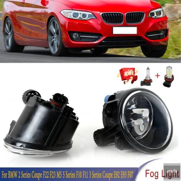 並行輸入品 BMW 2 シリーズ クーペ F22 F235 F10 F113 E92 E93 F07 用 LED ハロゲン フロント バンパー フォグランプ 6