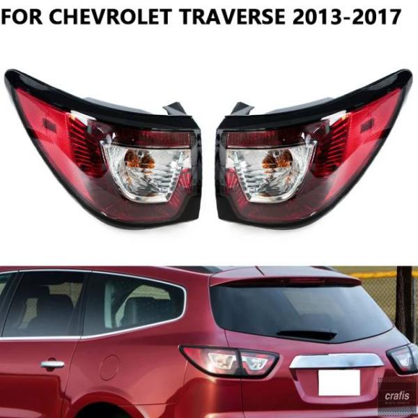 並行輸入品 シボレー トラバース 2013 - 2016 2017 用 外側 テールライト アクセサリー リアドライビング ブレーキ ストップ ウィンカーランプ