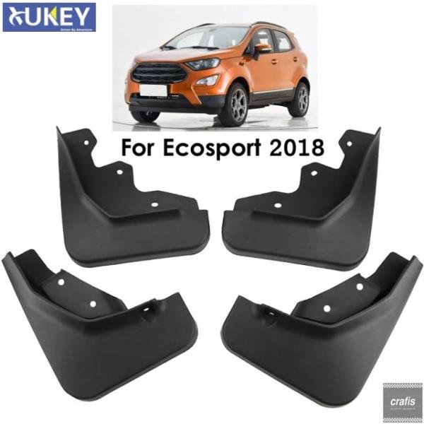 並行輸入品 フォード エコスポーツ 2018 2019 用モールド カーマッドフラップ セット マッドフラップ マッドガード フェンダー フロン パーツ 部品