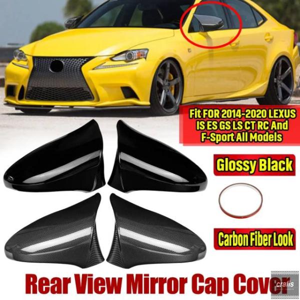 並行輸入品 レクサス IS ES GS LS CT RC F-Sport 2014-2020 用 LHD 車側 カバーキャップ M スタイル ペア パーツ 部品