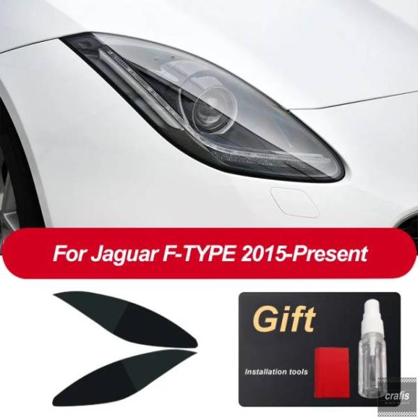 並行輸入品 ジャガー E-Pace F-Pace F-Type I-Pace XE XJ 用カー ヘッドライト フィルム ヘッドランプ クリア ブラック ステッ