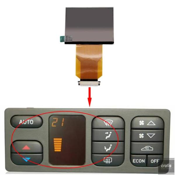 並行輸入品 サーブ 9-3 1998-2003 カブリオレ 1998-2004 用オート LCD スクリーン ディスプレイ ACC ラジオ ダッシュボード ピク