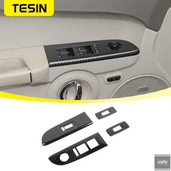 並行輸入品 ジープ グランドチェロキー コマンダー 2010 用カーウィンドウリフトボタンパネル装飾カバー インテリア アクセサリー 38961 パーツ 部品