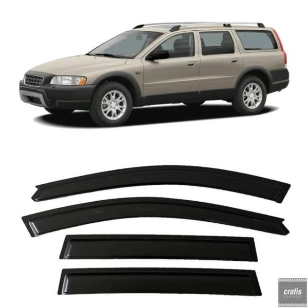 並行輸入品 ボルボ XC70 用ウィンドウバイザー ドアバイザー サンレインガード サイドウィンドウ ウィンドディフレクター 36586 38169 パーツ 部