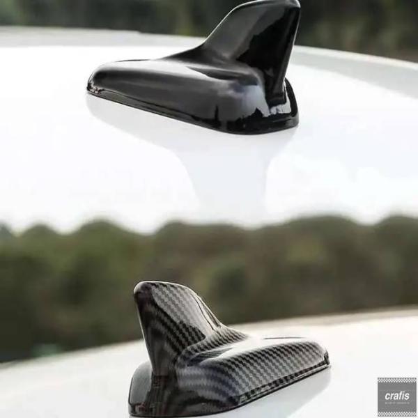 並行輸入品 アウディ A3 A3L A4L A5 A6L A7 2017-2023 用 カーアクセサリー シャークフィンアンテナ トリムカバー ABS カーボン