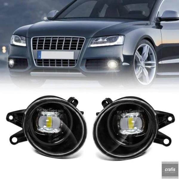並行輸入品 アウディ A4 B6 2005 用フォグランプ LED フォグライト エンジェルアイ フロント オート バンパー ヘッドライト カーアクセサリー 3