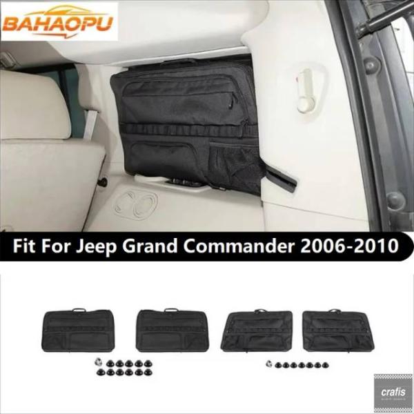 並行輸入品 ジープ グランドコマンダー 2006-2010 用リアウィンドウ収納バッグ 車内 トランク 収納 アクセサリー パーツ 部品