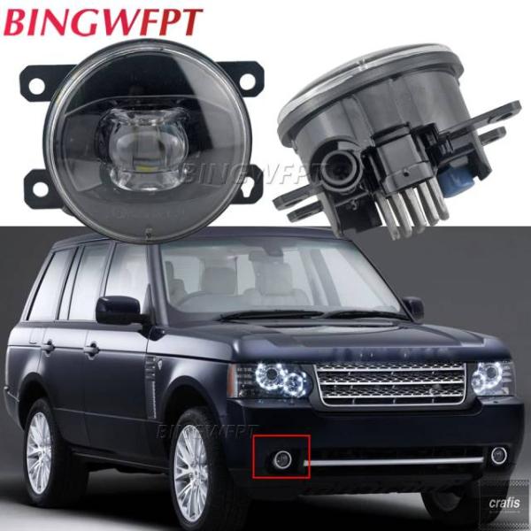 並行輸入品 ランドローバー LED フォグライト 車用 フロント バンパー レンズ フォグランプ DRL H11 12V レンジローバー III L322 20