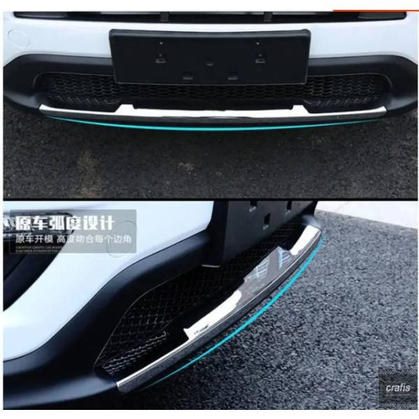 並行輸入品 ジープ コンパス 2017 2018 2019 用 レッドシルバー ABS 車用 フロント バンパー プレート カバー装飾 アクセサリー プロテクタ