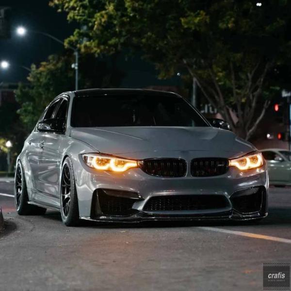 並行輸入品 BMW M3 M4 F80 F36 F33 F82 F32 LCI アダプティブ LED ヘッドライト デイライト イエロー用 アンバー DRL モ