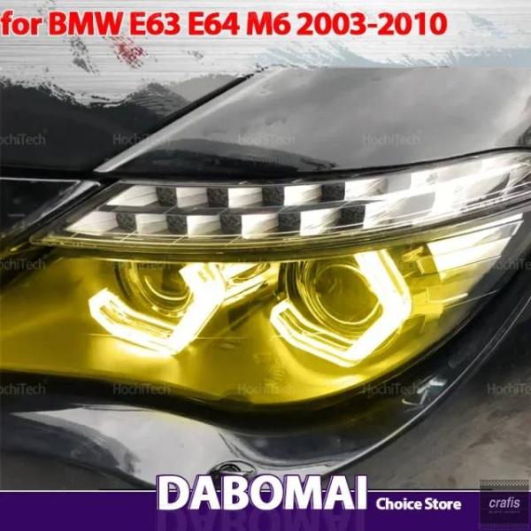 並行輸入品 BMW 6 シリーズ E63 E64 630Ci 630i 645Ci 650i M6 用 M4 スタイル ホワイト ヘッドランプ デイタイムランニ
