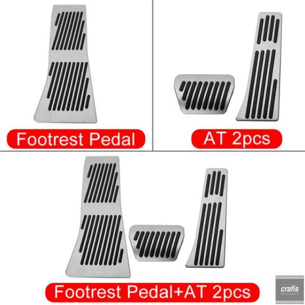 並行輸入品 BMW X5 E70 F15 2006〜2018 年モデル用 アクセルブレーキペダル レストペダル 穴あけ フットペダル カバー インナー アクセサ