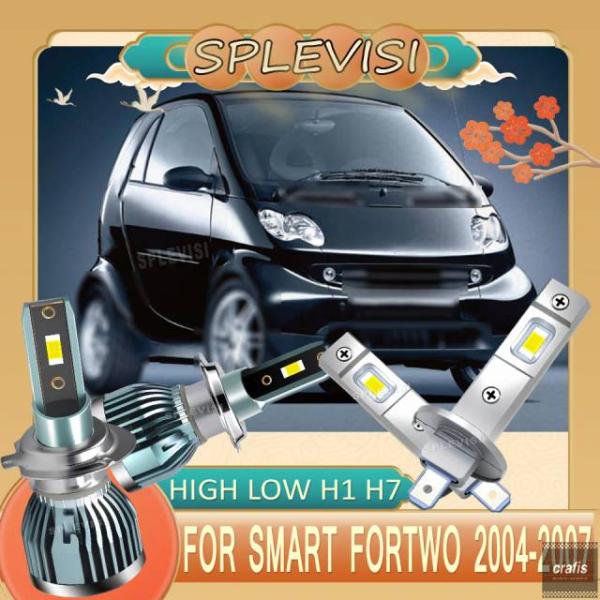 並行輸入品 設計 12V 瞬時点灯式 ヘッドライト ハイ ロービーム LED スマート フォーツー用 38169 パーツ 部品