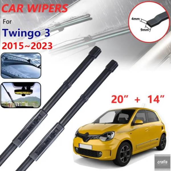 並行輸入品 ルノー トゥインゴ 3 III MK3 2015〜2023 2020 - 22 ウィンドウ フロントガラス ストリップ リフィル スペアパーツ アク