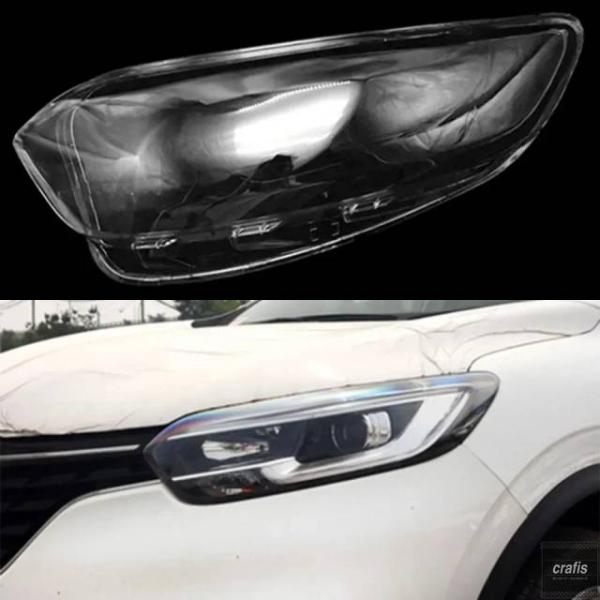 並行輸入品 ルノー カジャー KADJAR 2016 2017 2018 用カー ヘッドライトカバー ヘッドランプ レンズ カー フロントライト カバーシェル 