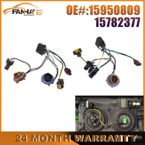 並行輸入品 シボレー アバランチ タホ サバーバン 2011 2012 2013 用ヘッドライト 配線 ハーネス 15950809 15782377 1500 