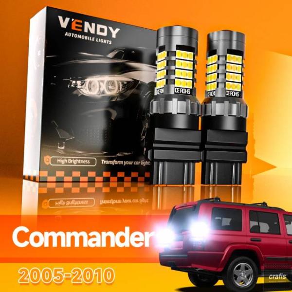 並行輸入品 ジープ コマンダー XK XH 2005-2010 用 LED リバースライト バックアップランプ Canbus アクセサリー 2個セット 3896