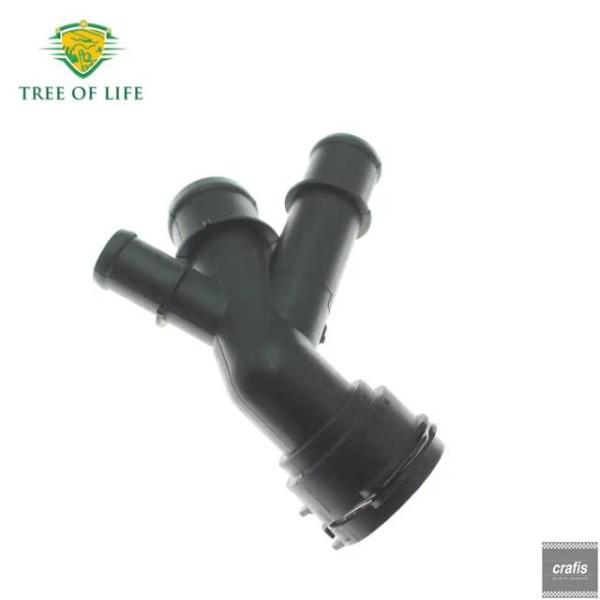 並行輸入品 アウディ TT TTS クーペ A3 VW ゴルフ用 エンジン 冷却水パイプジョイント 5Q0 122 291 BF 2015-17 5Q01222