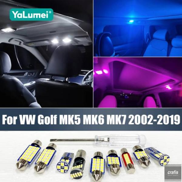 並行輸入品 フォルクスワーゲン VW ゴルフ 5 6 7 MK5 MK6 MK7 用 12V LED Canbus 車内マップドーム トランクライト アクセサリ