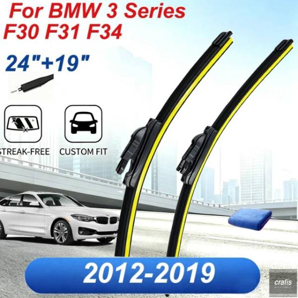 並行輸入品 BMW 3 シリーズ F30 F31 F34 GT 2012-2018 用 ワイパー ブレード ブラシ フロントガラス アクセサリー ウォッシャー 