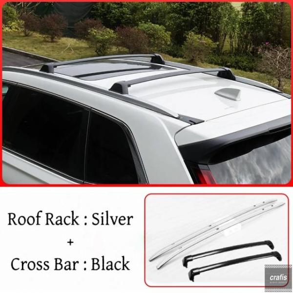 並行輸入品 ホンダ CRV CR-V 2023 - 2025 2026 用ルーフラック クロスバーラックアルミレールキャリアバートップレールボックス パーツ 部