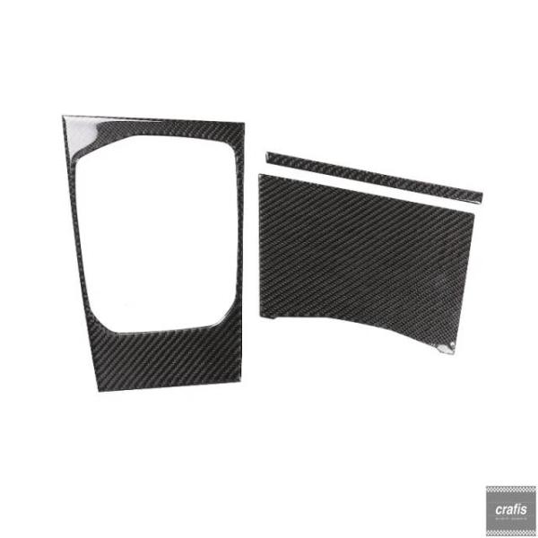 並行輸入品 BMW 3 シリーズ G20 G21 用インテリア カーアクセサリー 左ハンドル車用 右ハンドル車用 ソフトカーボンセンターコンソールシフトパ 20