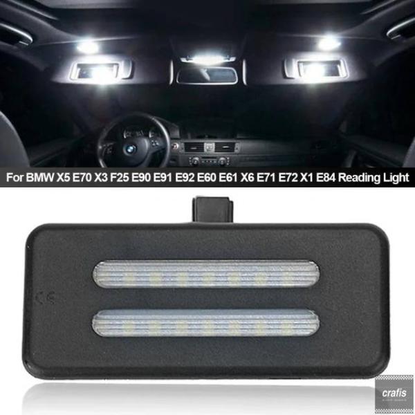 並行輸入品 BMW X5 E70 X3 F25 E90 E91 E92 E60 E66 E71 用省エネ LED 車内 サンバイザー バニティミラーランプ パー