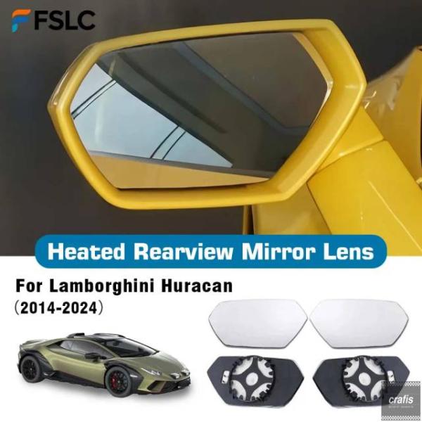 並行輸入品 ランボルギーニ ウラカン 2014-2024 用広角ヒーターレンズ ミラーガラス ヒーターレンズ カーアクセサリー パーツ 部品