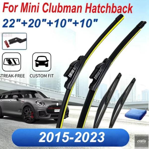 並行輸入品 ミニ クラブマン ハッチバック F54 MK2 2015 2023 用フロント ワイパー ブレードプッシュボタンアーム式 フロント ガラス パーツ 