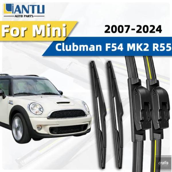 並行輸入品 ミニ クラブマン F54 MK2 R55 2007-2024 用フロント リアワイパー キット 静音ワイパー カーアクセサリー 2023 2022 
