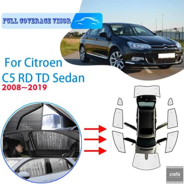 並行輸入品 シトロエン C5 RD TD 2008〜2019 セダン 2013 2016 車用ウィンドウ フロント ガラス サンシェード UV カット オートサ