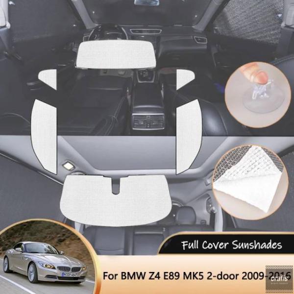 並行輸入品 BMW Z4 E89 MK5 2 ドア 2009-2016 用 フルカバー サンシェード 日よけシェードカバー ウィンドウバイザーパッド アクセサリ
