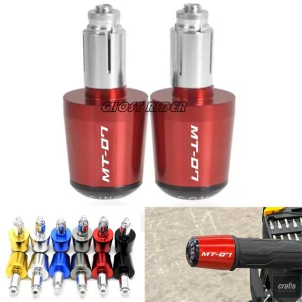 並行輸入品 Motorcycle Universal Handlebar Grips End 7 8 インチ 22mm Handle Bar Counterweight Cap Plug Slider For Yamaha Mt07 Mt 07 Mt- 2pc パーツ 部品