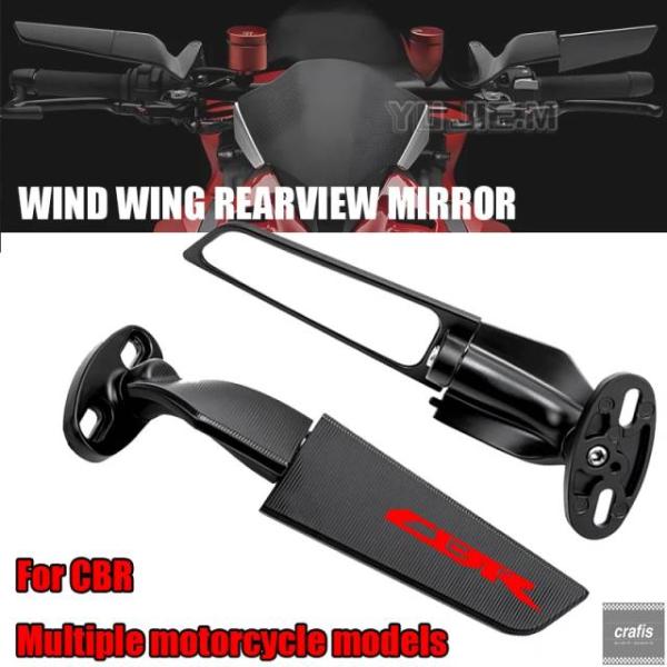 並行輸入品 CBR650R F CBR1000RR CBR600RR R 300R 400RR 500R 用オートバイ ミラーウィンドウィング バックミラー パーツ 部品