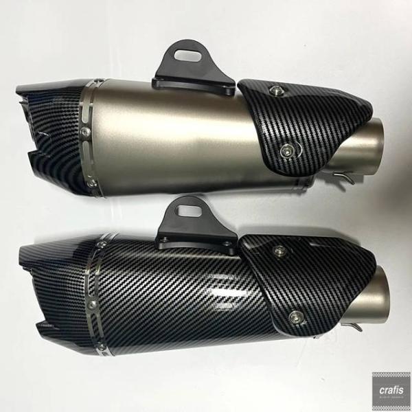 並行輸入品 51mm オートバイ マフラー AT2 エスケープ モト ZX6R R1 R3