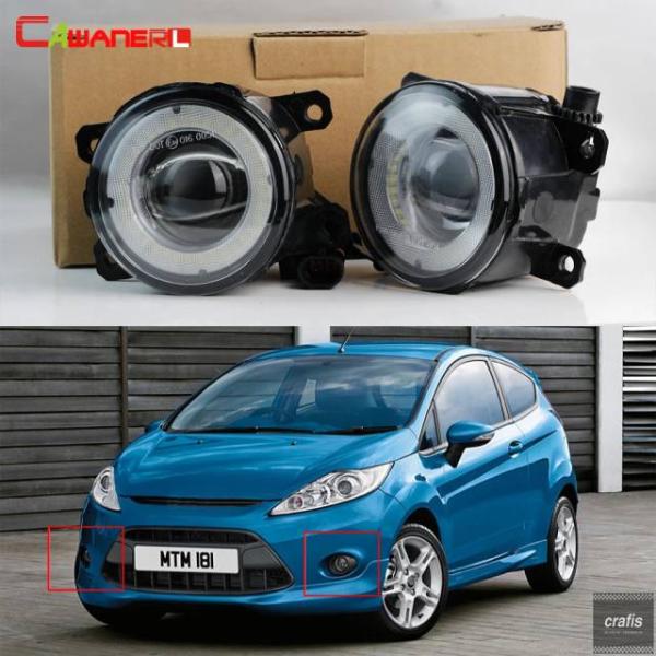 並行輸入品 フォード 30W H11 車用ガラスレンズ LED フォグランプ フィエスタ V VI ハッチバック バン 2001-2015 エンジェルアイ DR
