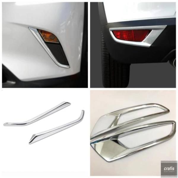 並行輸入品 マツダ CX-3 2016-2022 用エクステリア アクセサリー フォグランプ アイリッド アイブロウ デコレーション カバー トリム スタイリン