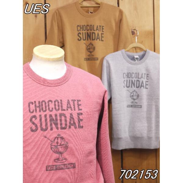 UES（ウエス） チョコレートサンデースウェット レッド グレー 