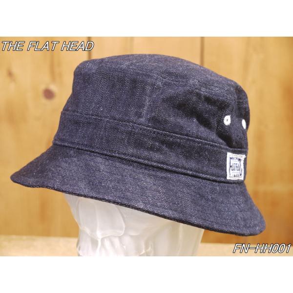 The Flat Head　デニムのバケット(サファリ)ハット　Ｍサイズ　日本製 craft-ac_fnhh001