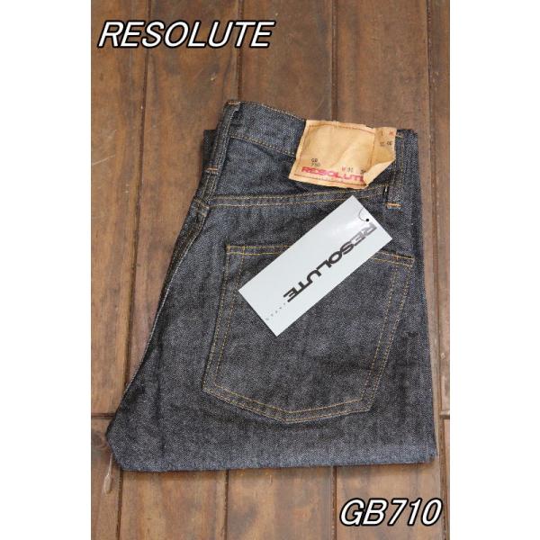 RESOLUTE リゾルト 15周年記念 GB710 ゴーストブラックデニム RESOLUTE リゾルト 15周年記念 GB710 ゴーストブラックデニム