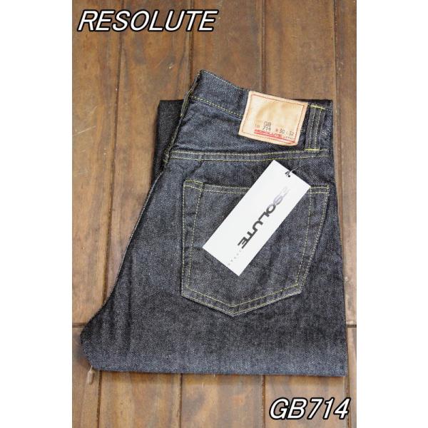 RESOLUTE リゾルト 15周年記念 GB714 ゴーストブラックデニム RESOLUTE リゾルト 15周年記念 GB714 ゴーストブラックデニム