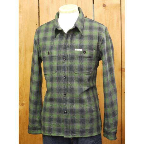 フラットヘッド ネルシャツ HN-64W チェックヘビーネルワークシャツ グリーン :hn64g:CRAFT ヤフーショップ - 通販
