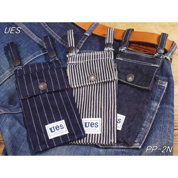 ウエス UES スマートフォンケース 携帯ケース PP-2N デニム ヒッコリー